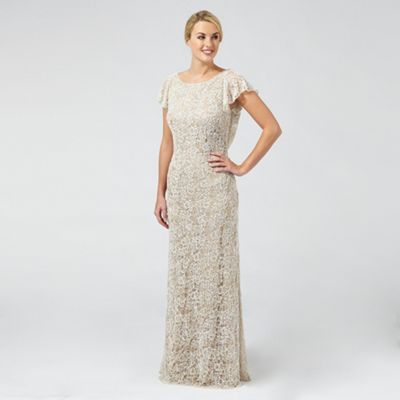 Debut Cream 'Vivienne' lace and beaded wedding dress